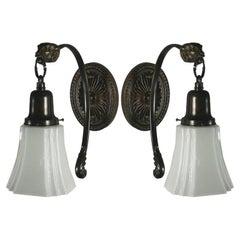 Dark Brass Ram Sconce( one available)