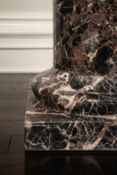 Dark Breccia Marble Pedestal