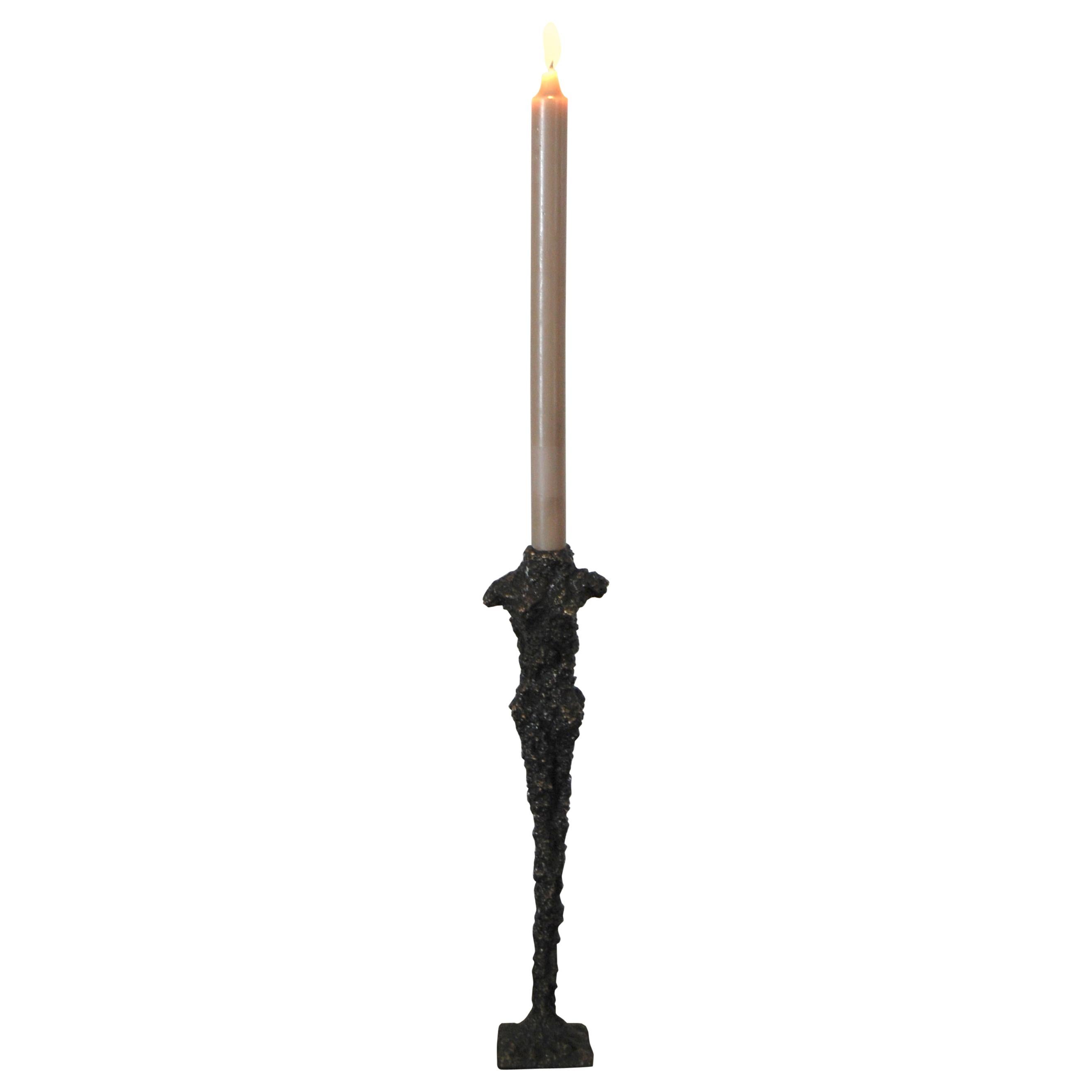 Dunkelbronze-Kerzenhalter von FAKASAKA Design im Angebot