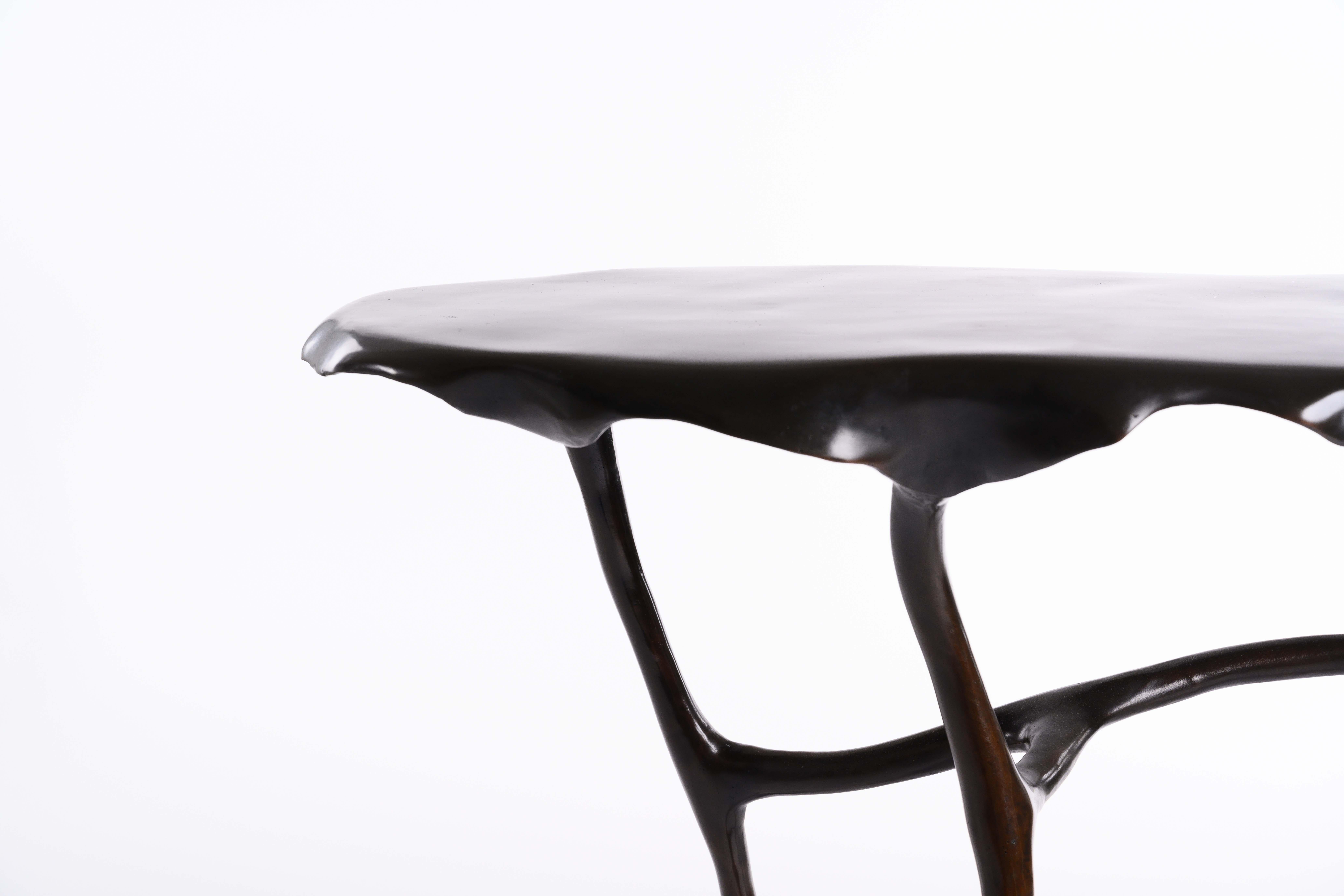 Européen Table console Dali en finition ombrée par Elan Atelier (sur commande)