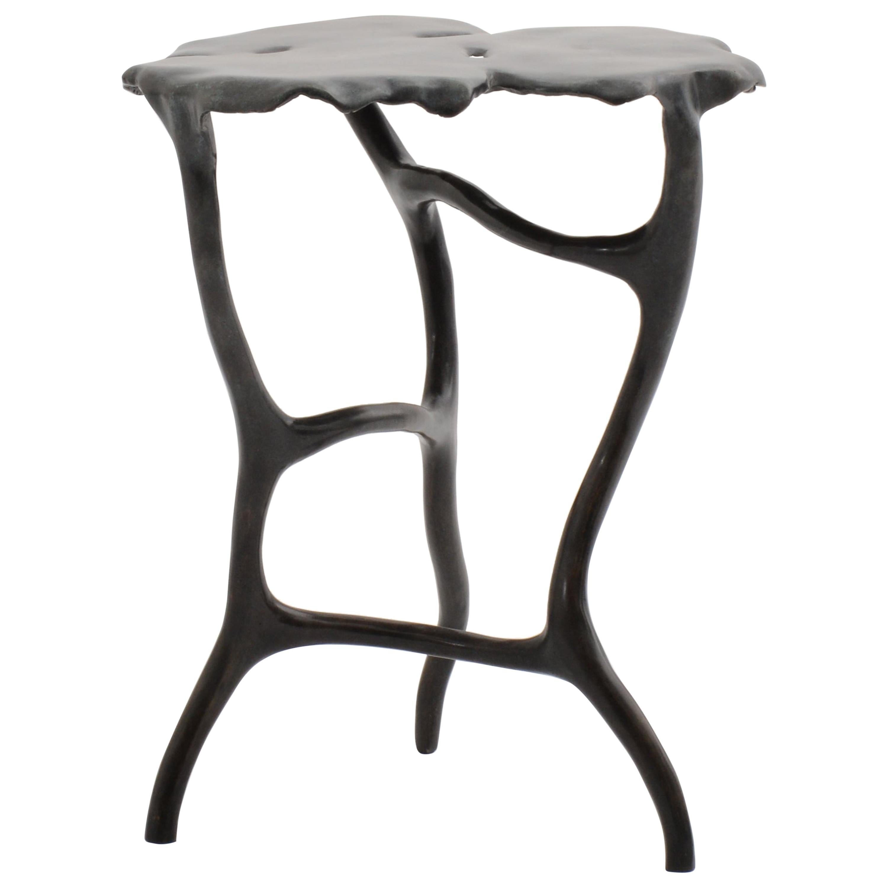 Dark Bronze Dali Side Table by Elan Atelier in Stock For Sale