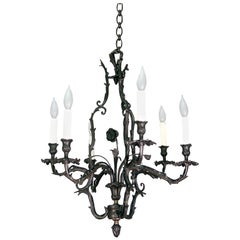 Dark Bronze Louis XV Chandelier