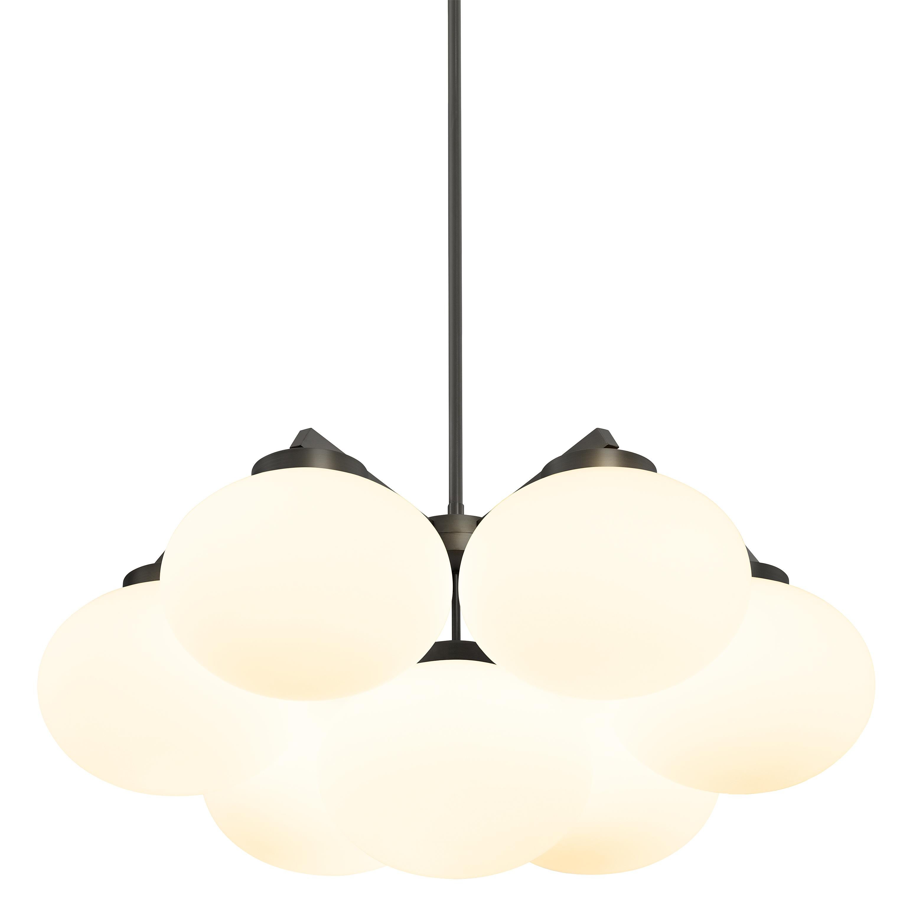Modern Dark Bronze Medium Cloudesley Pendant Lamp by CTO Lighting For Sale