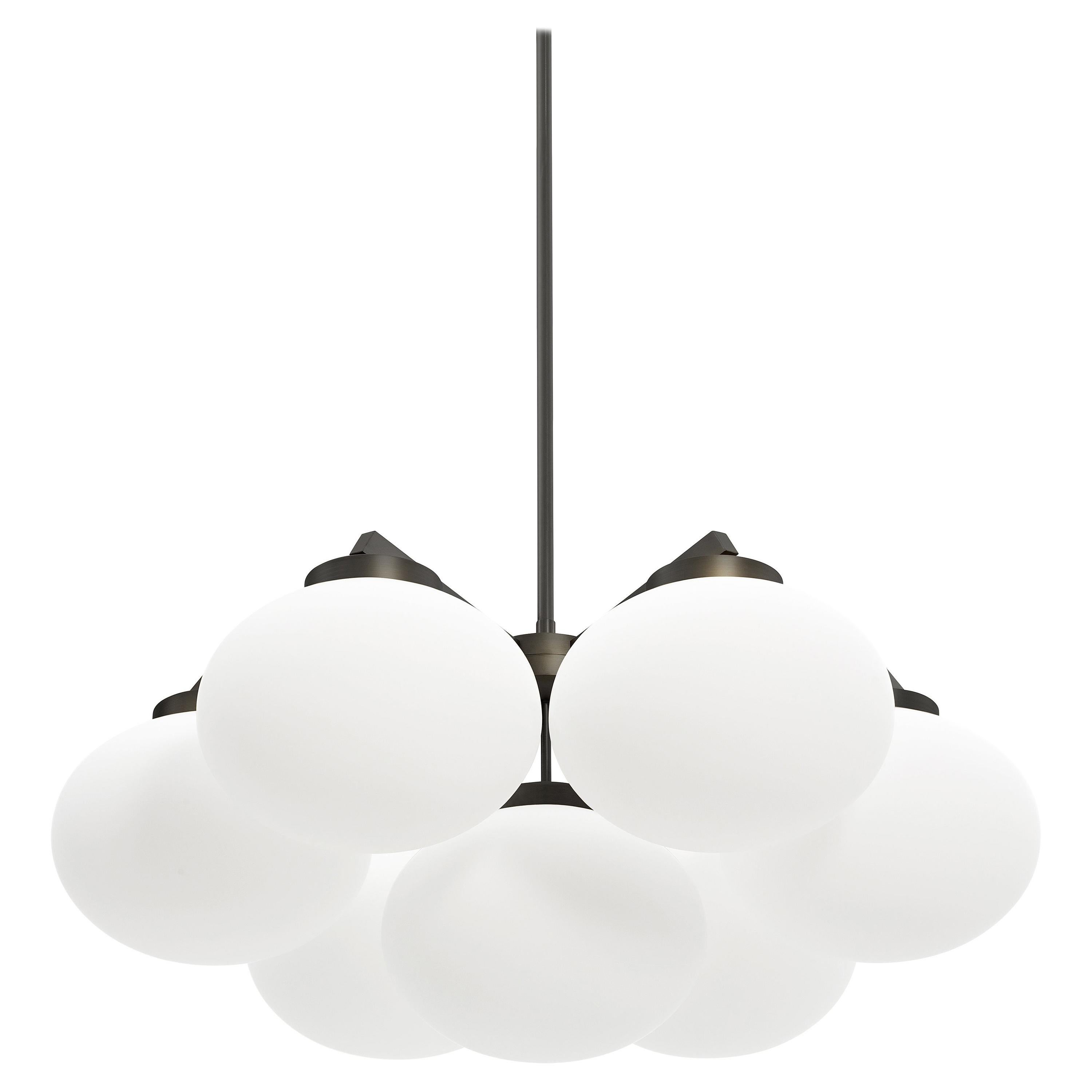 Dark Bronze Medium Cloudesley Pendant Lamp by CTO Lighting For Sale