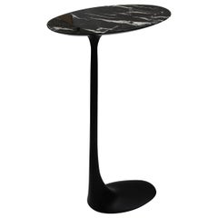 Dark Bronze Table with Marquina Marble Top by FAKASAKA Design