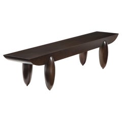 Dark Brown Christian Liaigre Pirogue Bench for Holly Hunt