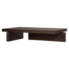 Tavolino marrone scuro in rovere europeo massiccio - Hari di Mokko