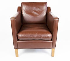 Dark Brown Danish Chair in the Style of Mogensen, Denmark, 1960s