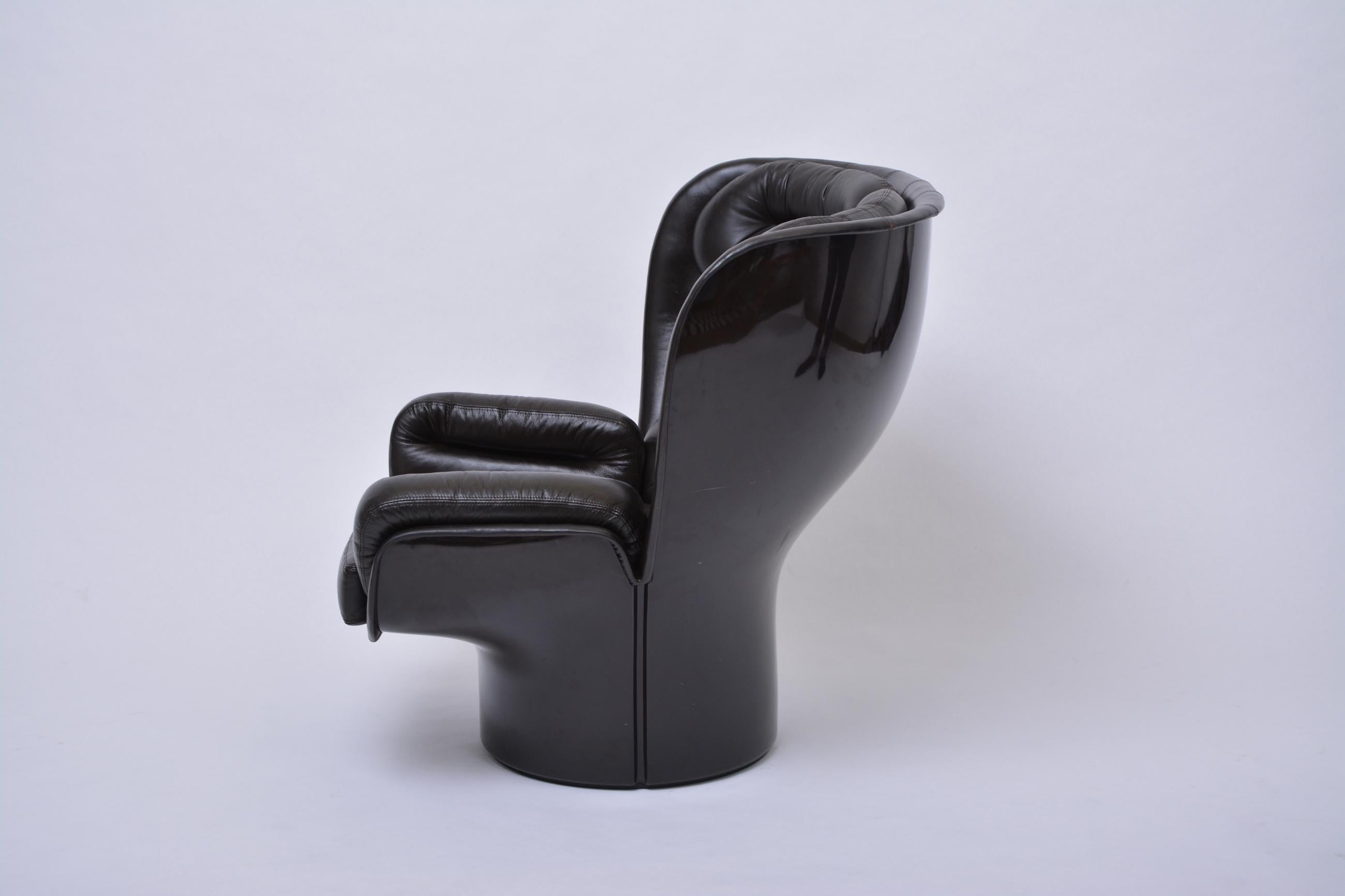 Mid-Century Modern Dark Brown Elda Chair by Joe Colombo for Comfort, 1963 2