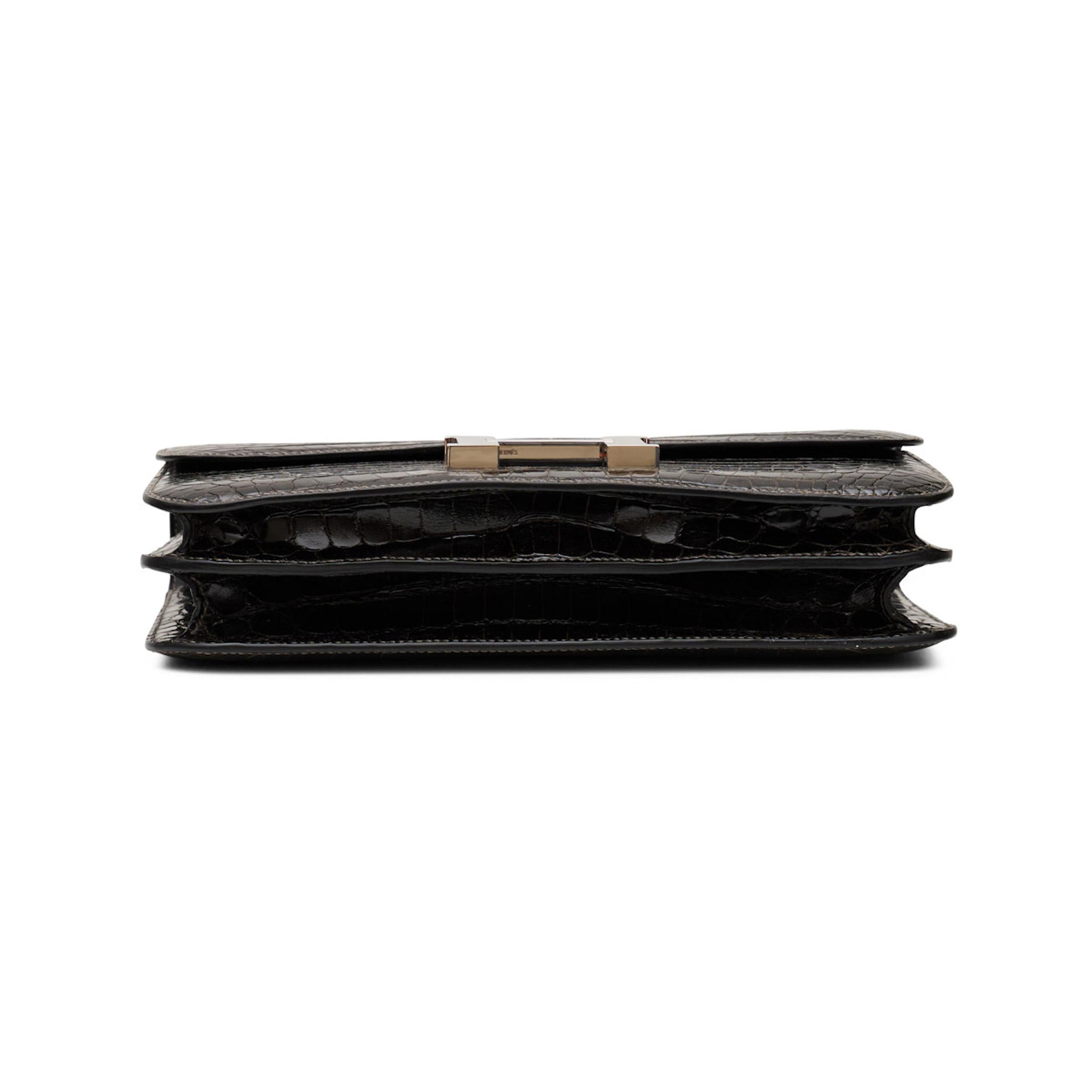 Dark Brown Exotic PHW Constance Elan In Excellent Condition In London, GB