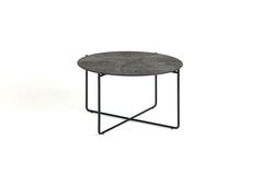 Dark Brown Geometric Isola 600 Coffee Table by Disain1971