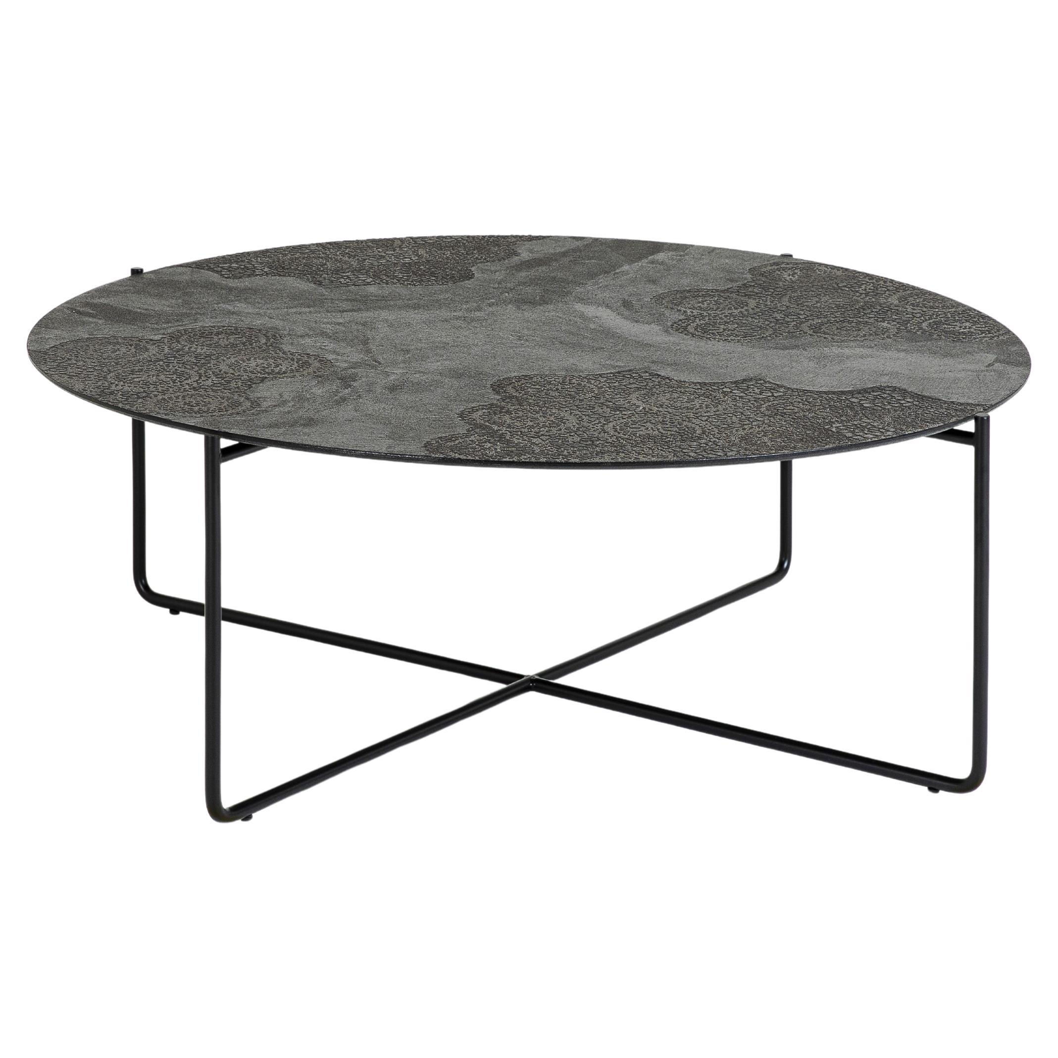 Dark Brown Geometric Isola 800 Coffee Table by Disain1971