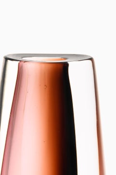 Dark Brown Glass Vase by Vicke Lindstrand, 1960's