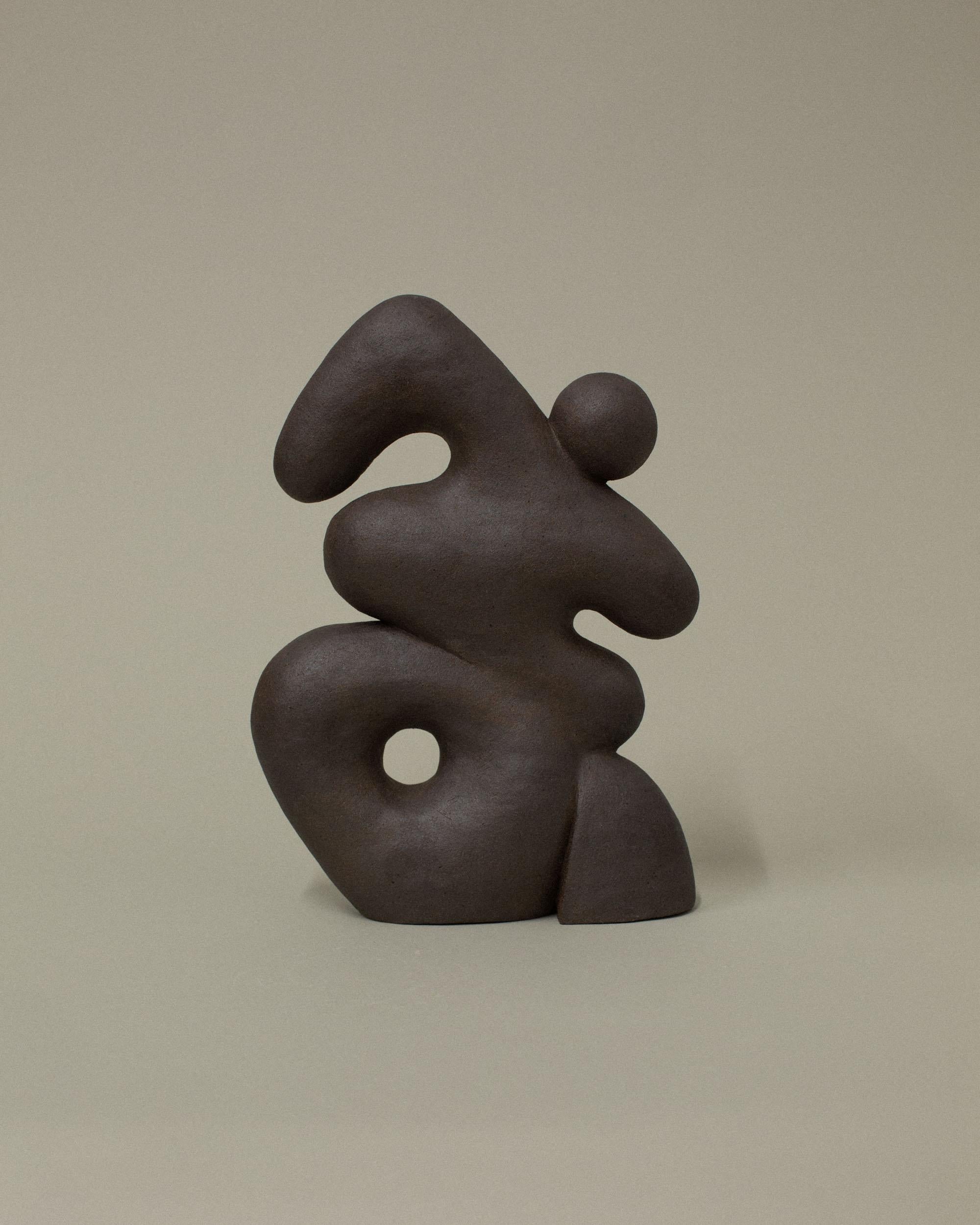 Post-Modern Dark Brown Hermes Sculpture by Common Body For Sale