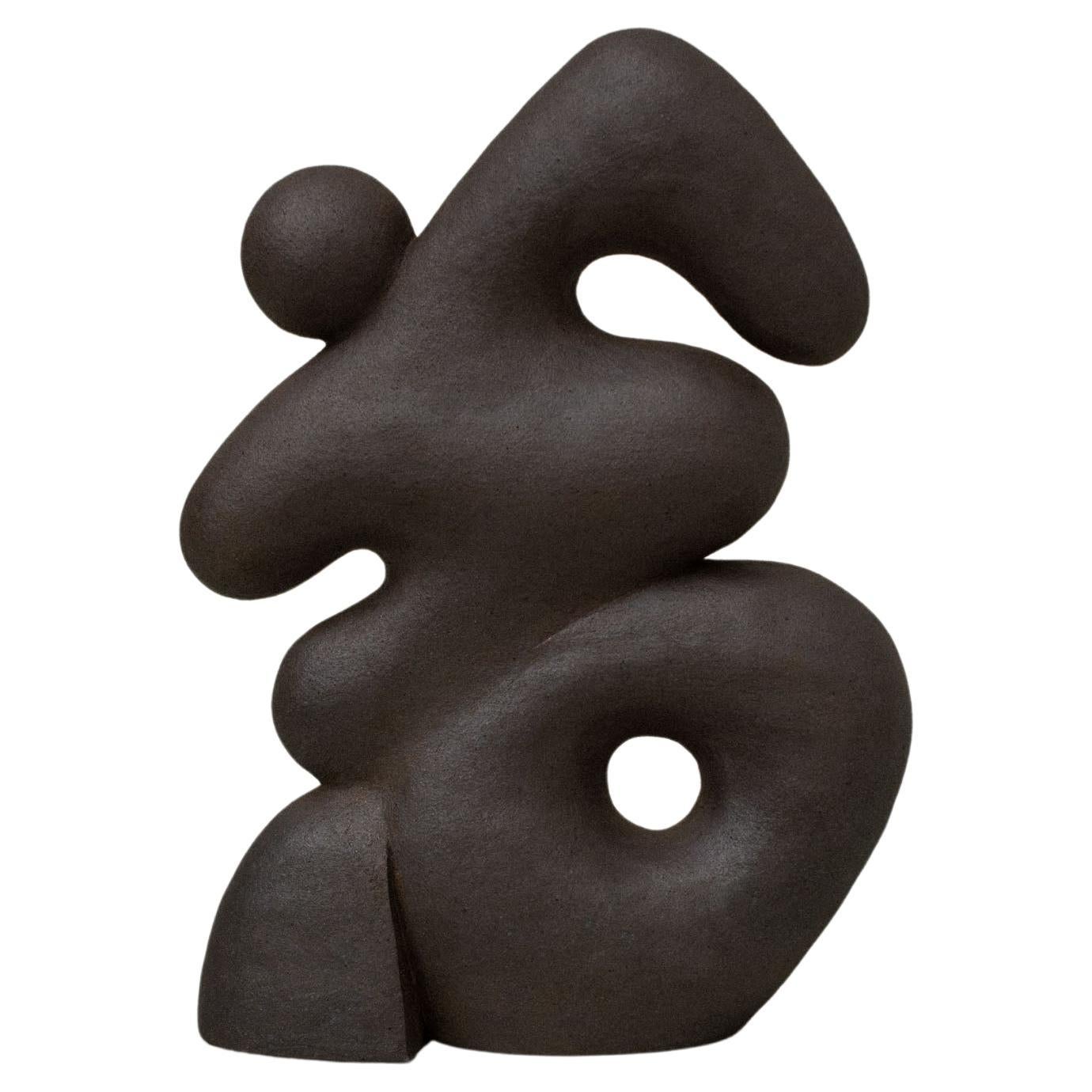 Dark Brown Hermes Sculpture by Common Body For Sale