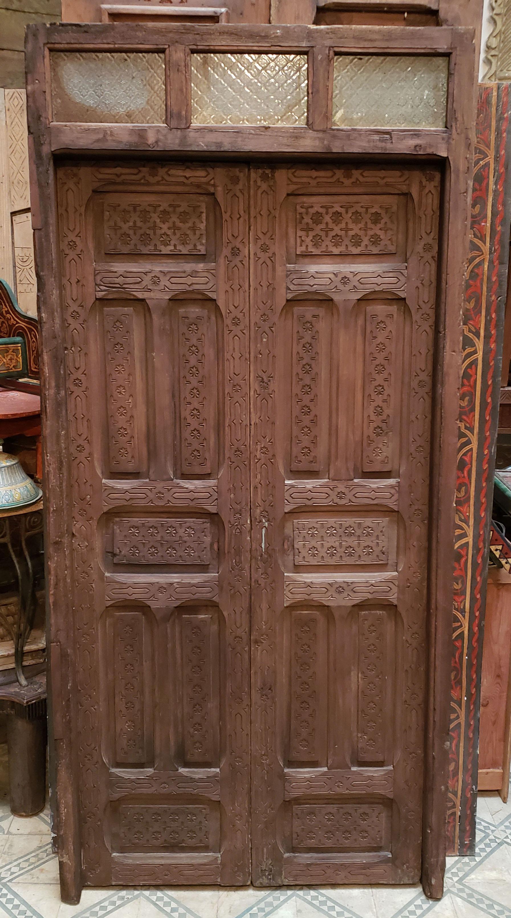 Another amazing single panel Moroccan door measuring approximately 79