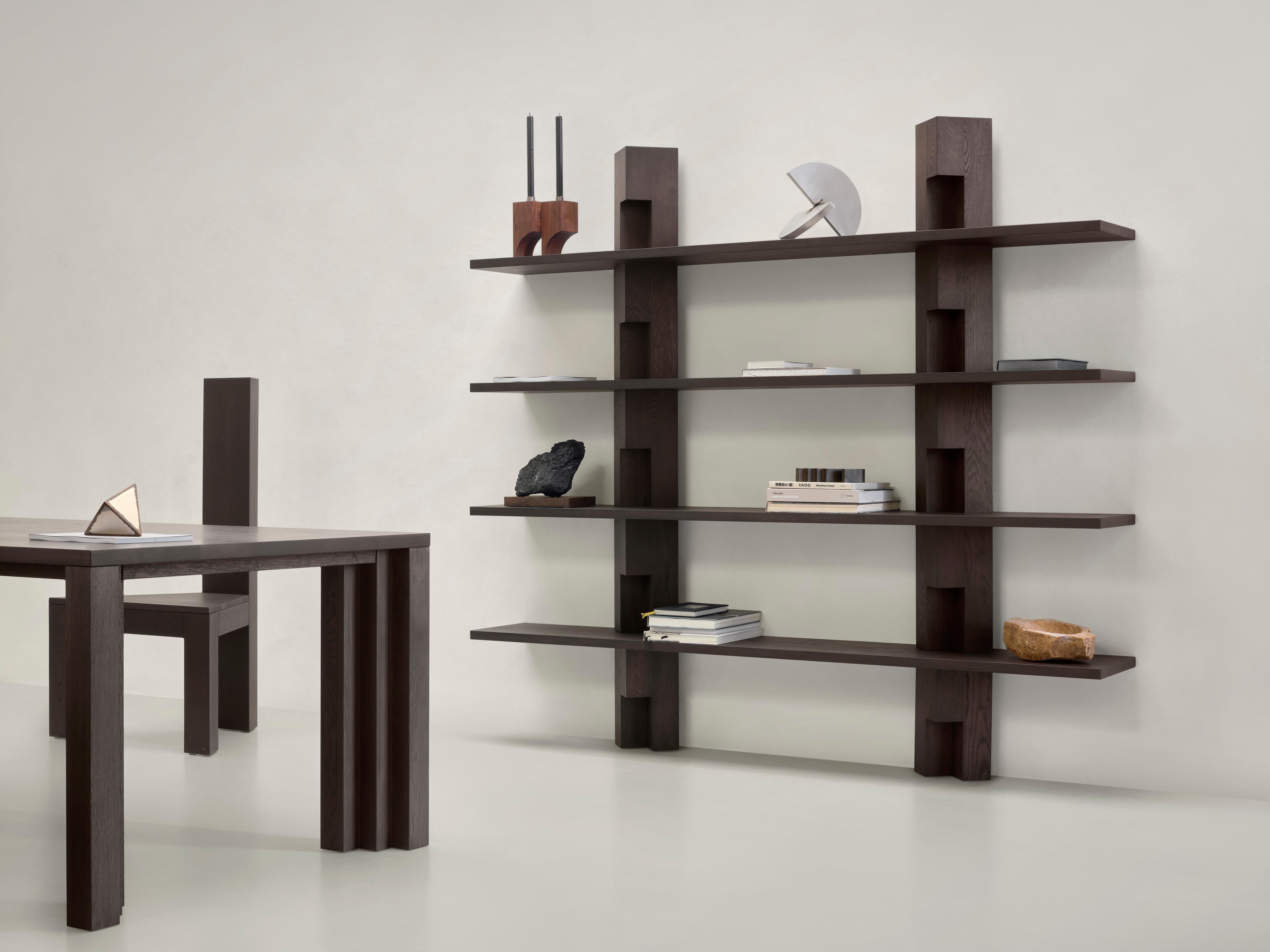 Olandese Libreria in Oak marrone scuro - Galea Bibliothèque di Mokko in vendita