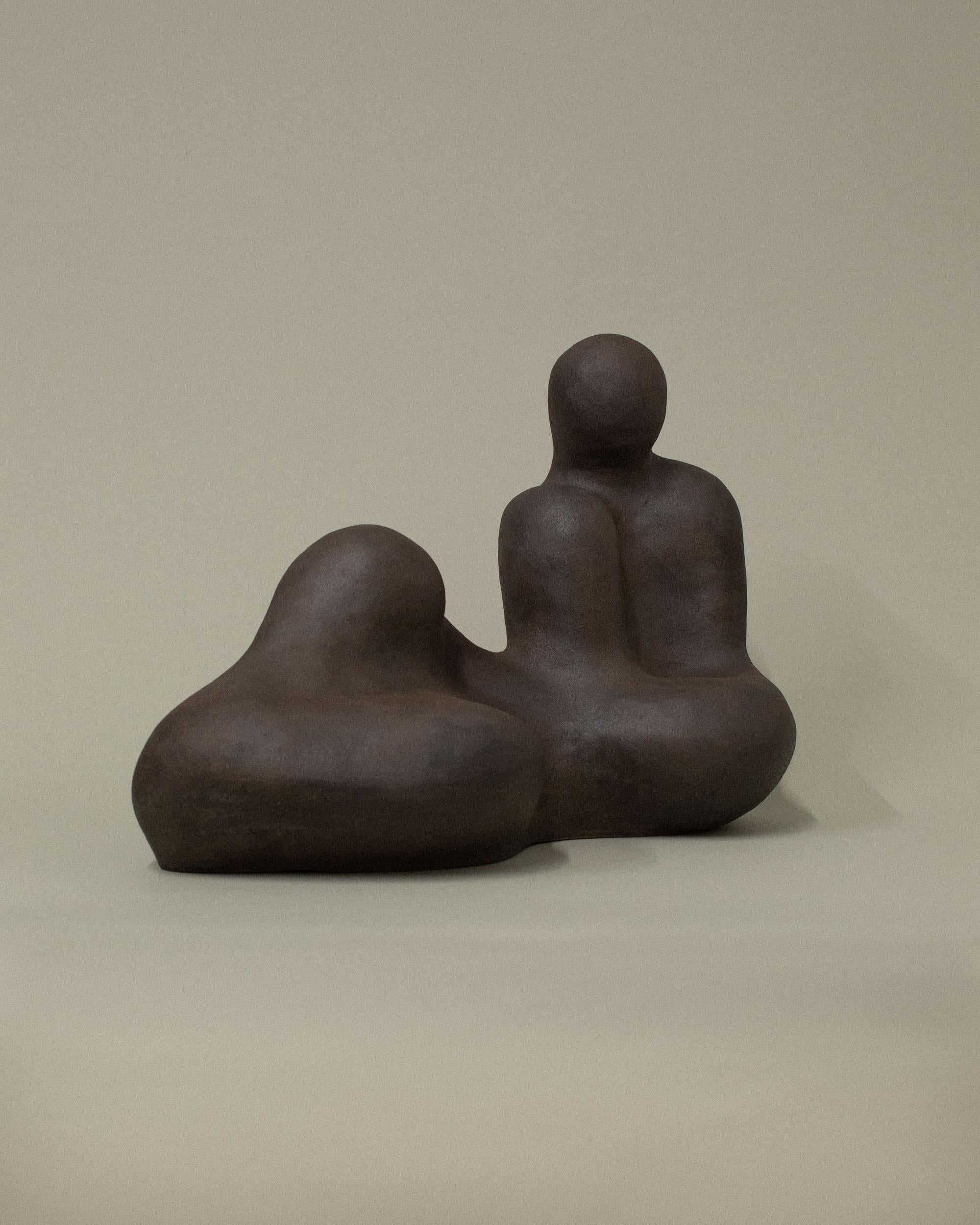 Post-Modern Dark Brown OM Sculpture by Common Body For Sale