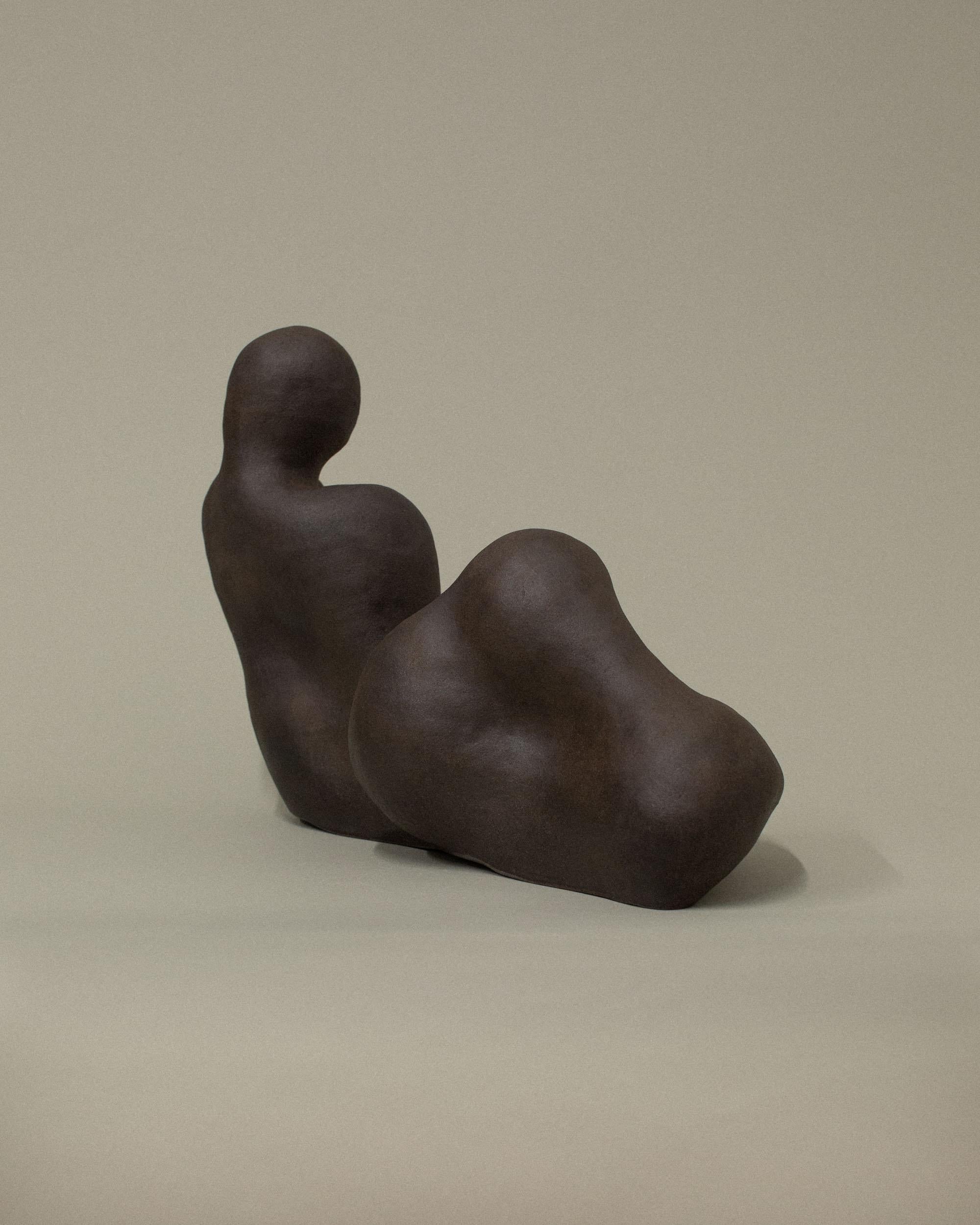 American Dark Brown OM Sculpture by Common Body For Sale