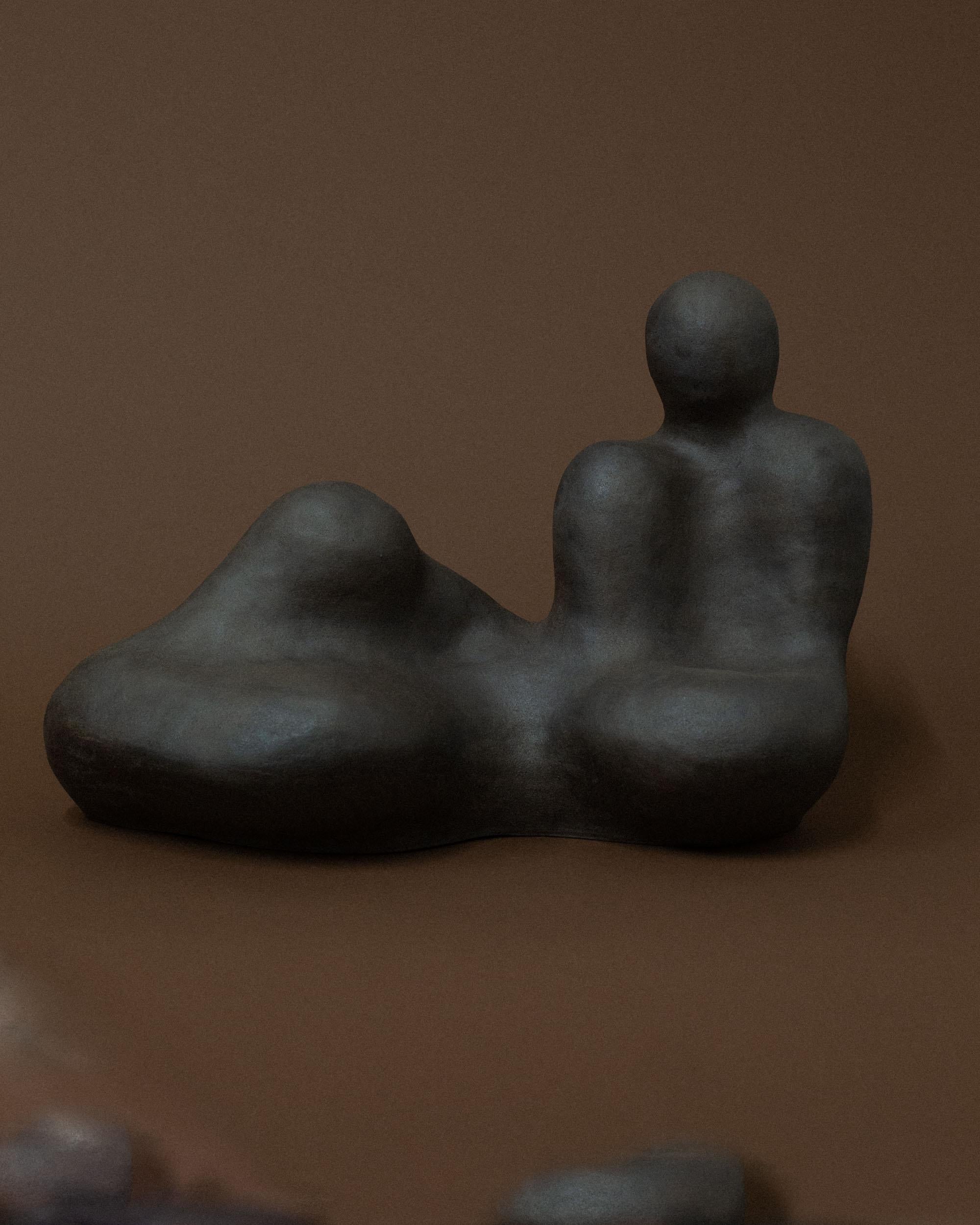 Contemporary Dark Brown OM Sculpture by Common Body For Sale