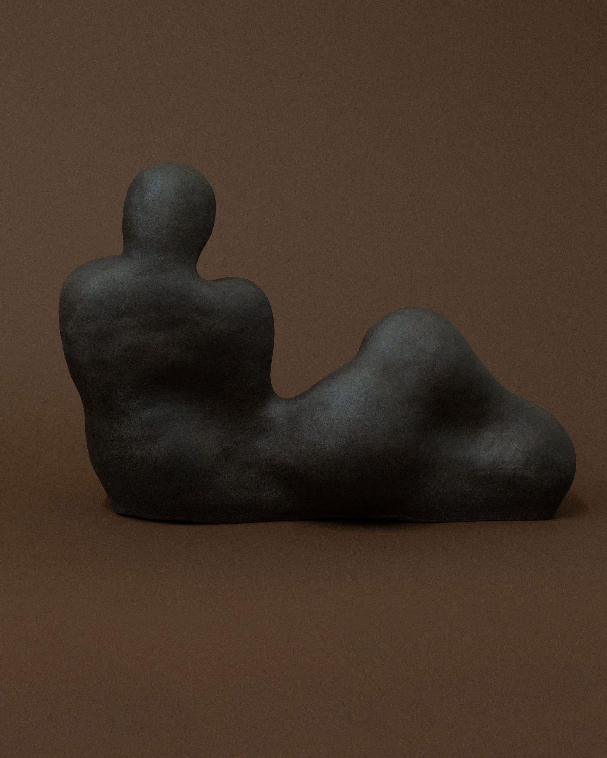 Dark Brown OM Sculpture by Common Body For Sale 2