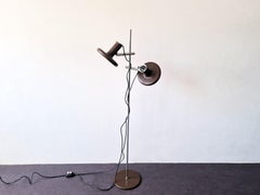 Dark brown 'Optima 4' floor lamp by Hans Due for Fog and Mørup, Denmark 1970's