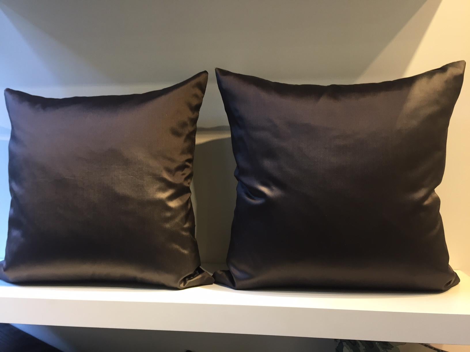dark brown pillow