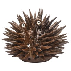 Dark Brown Urchin Candlelight Holder