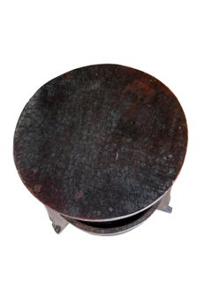 Dark Brown Wooden Side Table, Niger, 1920s