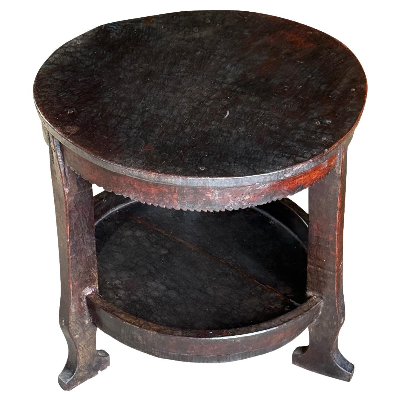 Dark Brown Wooden Side Table, Niger, 1920s