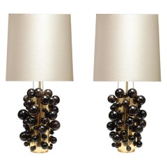 Dark Bubble Rock Crystal Lamps by Phoenix