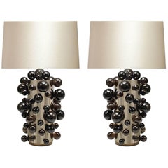 Dark Bubble Rock Crystal Lamps by Phoenix