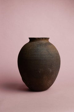 Dark Clay Vintage Storage Vessel