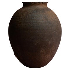 Dark Clay Vintage Storage Vessel