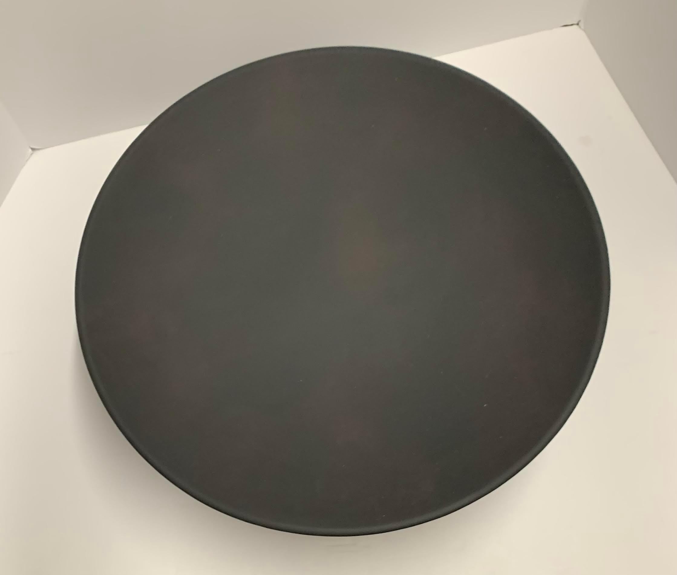 Dark Coffee Color Danish Design Platter, China, Contemporary In New Condition For Sale In New York, NY