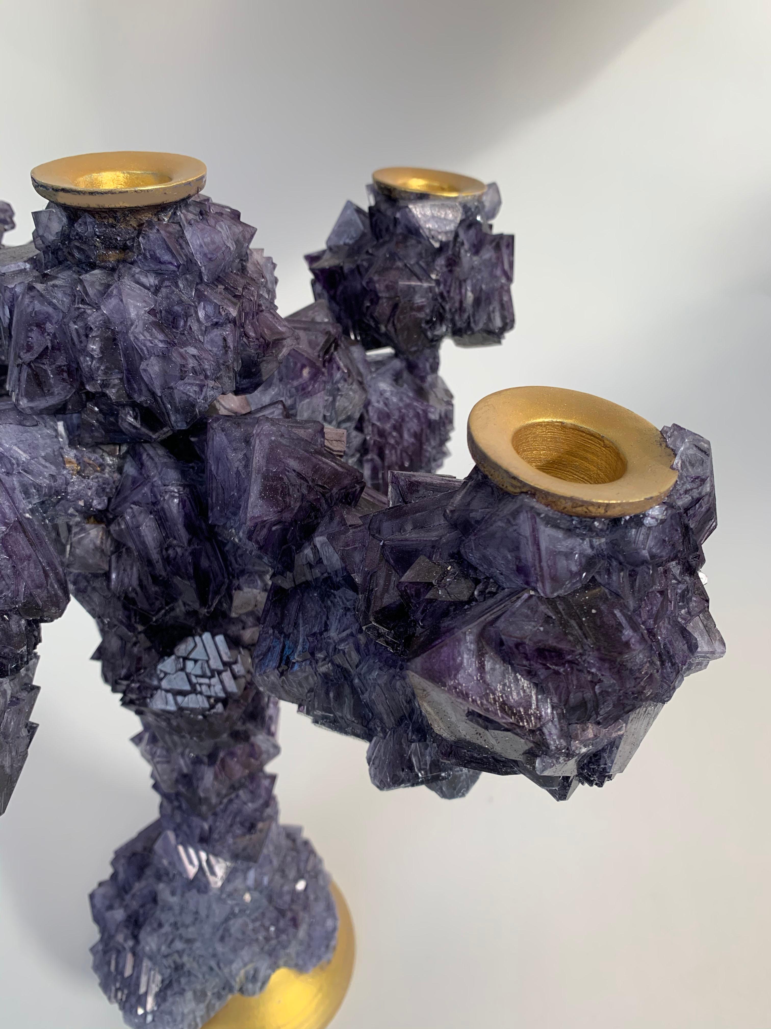 Post-Modern Dark Crystals Overgrown Candelabra, Mark Sturkenboom For Sale