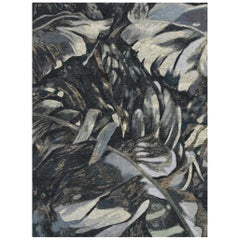 Tapis Rouge Dark Forest - Living Room Hand Knotted Wool Bamboo Silk Rug