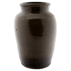 Dark Glazed Chinese Kitchen Jar, circa 1900