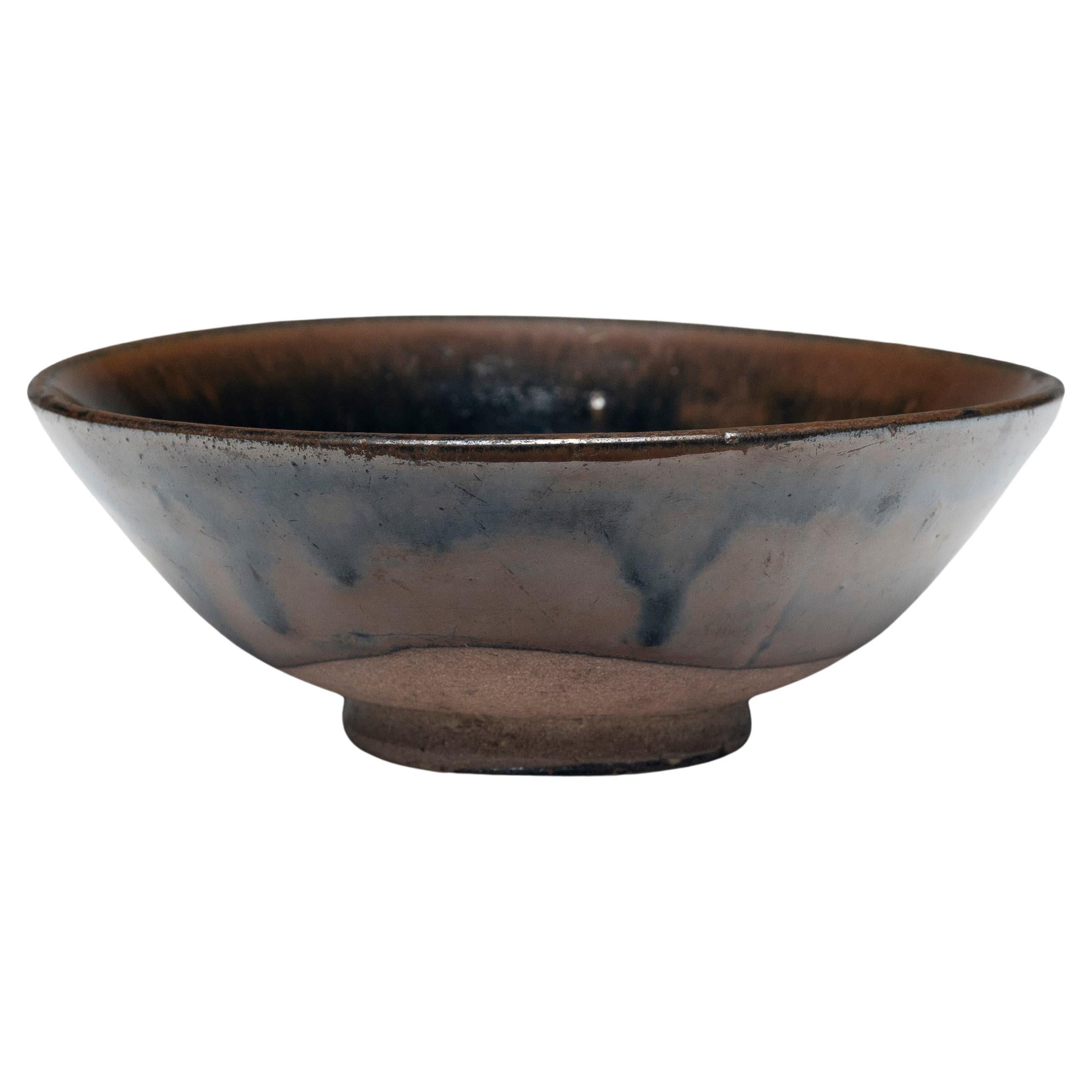 Dark Glazed Chinese Rice Bowl, c. 1850