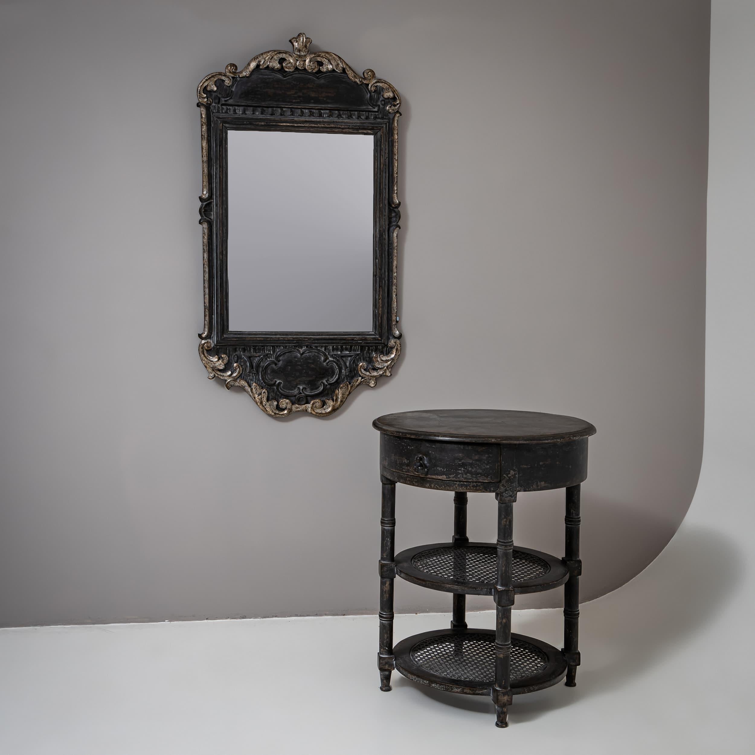 Dark Gray Louis XVI Style Side Table For Sale 3
