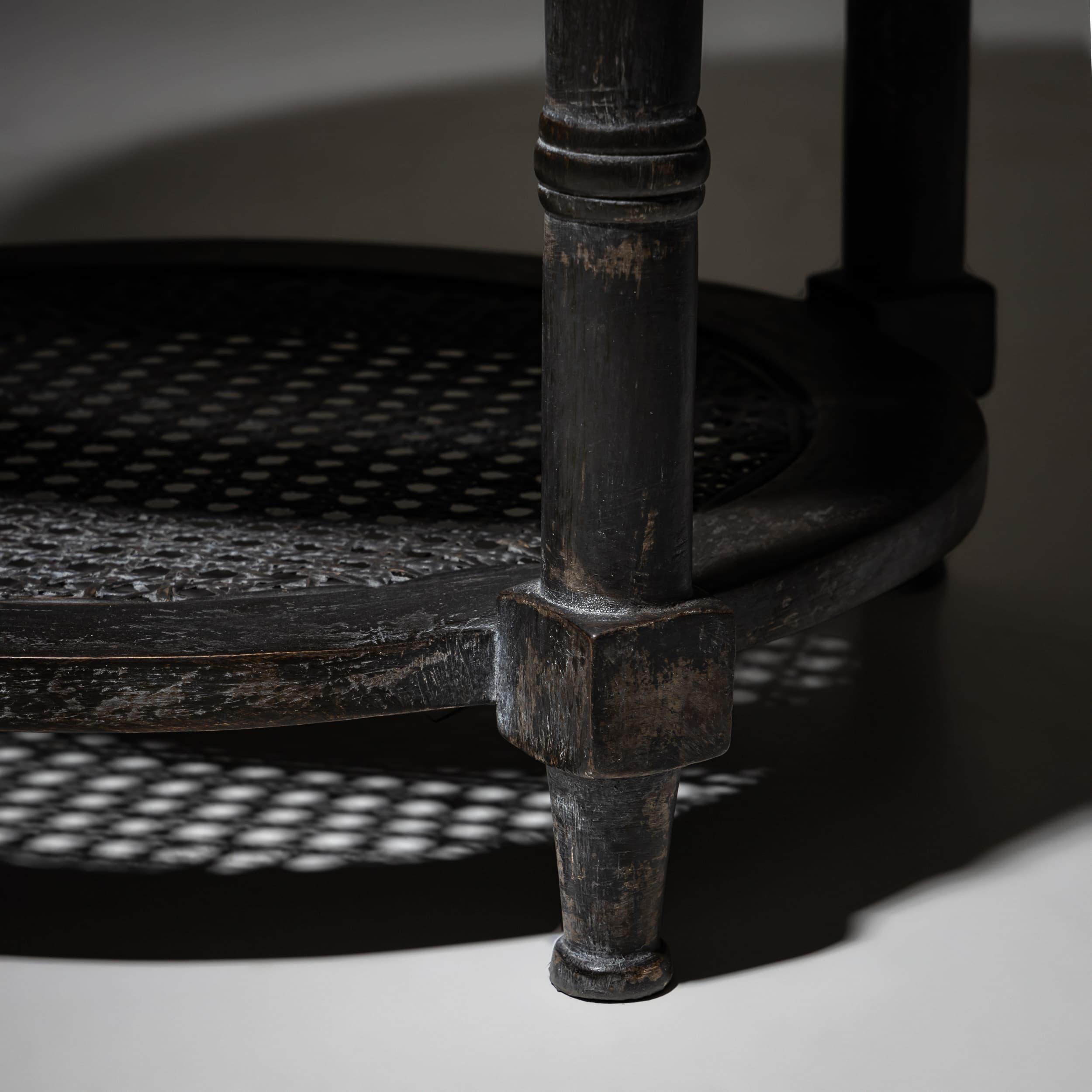 20th Century Dark Gray Louis XVI Style Side Table For Sale