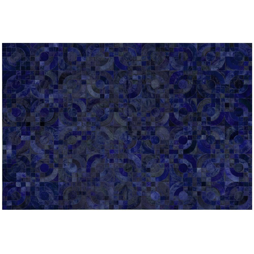 XXIe siècle et contemporain Grand tapis de sol personnalisable Optico en cuir de vache vert foncé, inspiré des années 1970 en vente