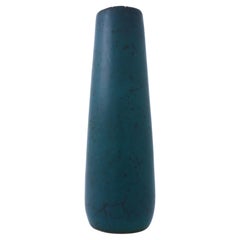 Vintage Dark Green Ceramic Vase, Carl-Harry Stålhane, Rörstrand Aterlier, 1950s