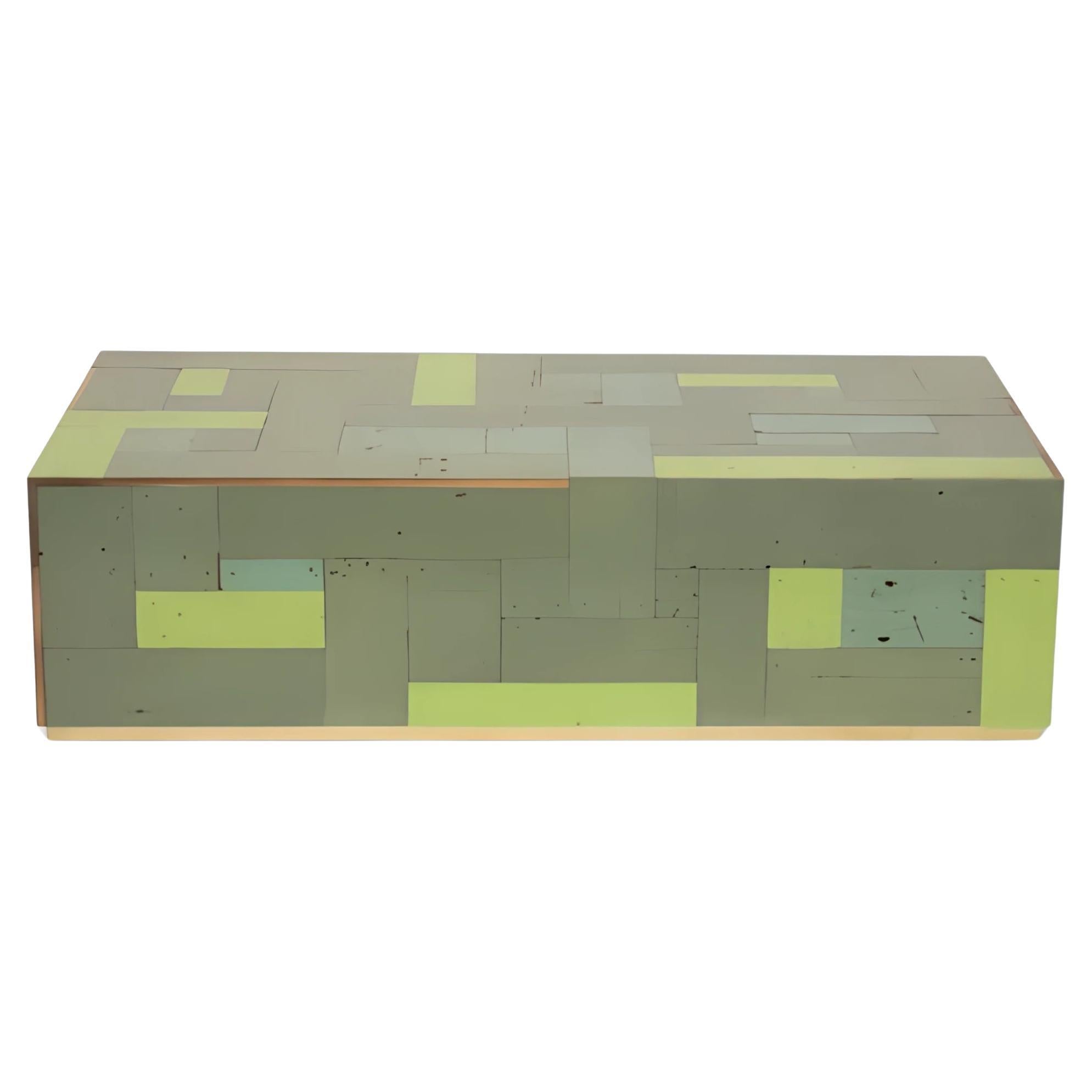 "Dark Green Coffee Cube High Gloss" By Piet Hein Eek For Sale
