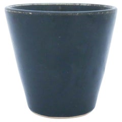 Dark Green cone-shaped Unique Vase, Carl-Harry Stålhane, Rörstrand, 1961 Vintage