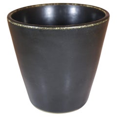 Vase unique en forme de cône vert foncé, Carl-Harry Stlhane, Rrstrand, 1961 Vintage