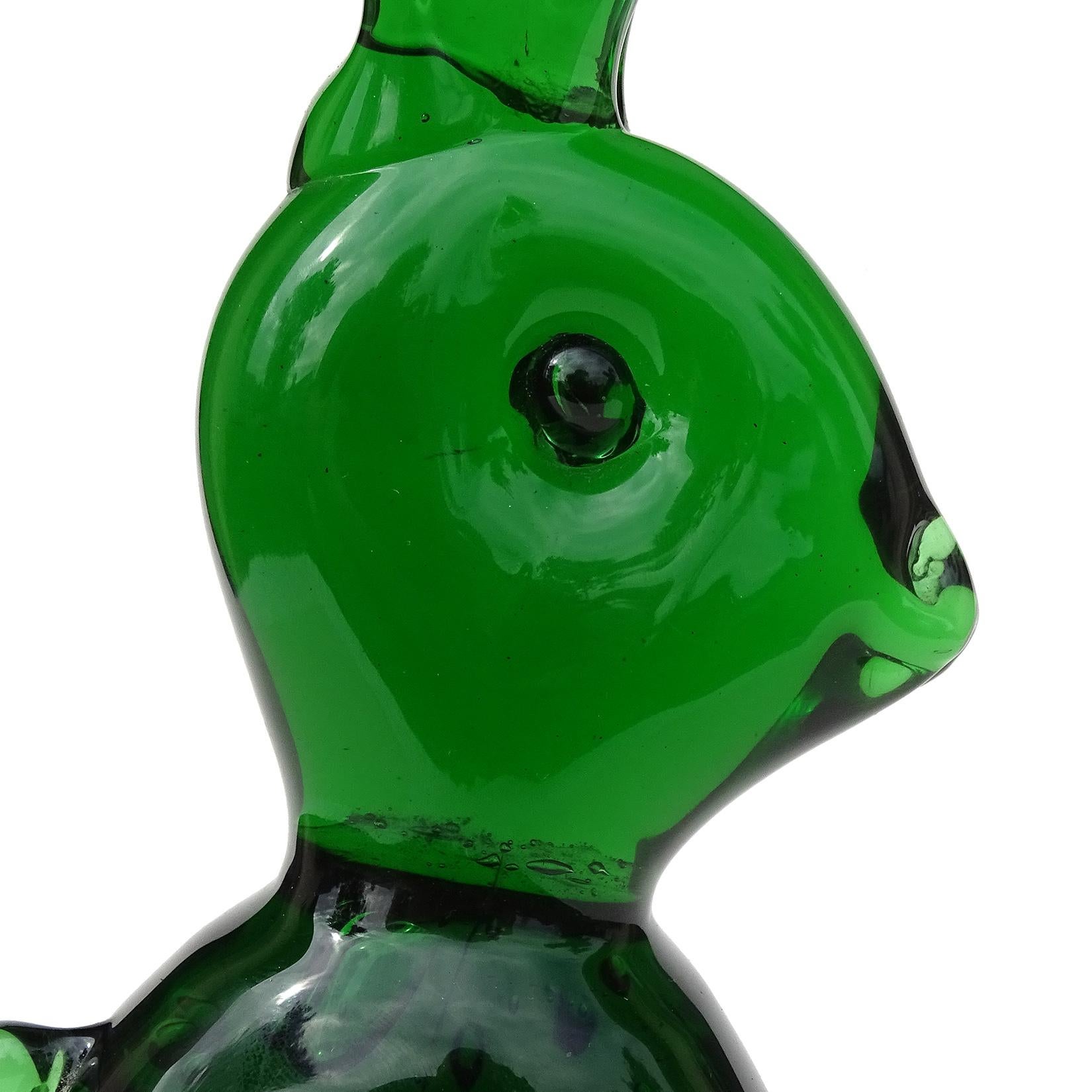 green glass bunny