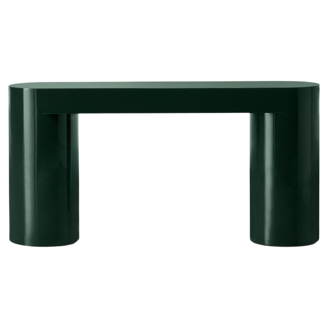 Dark Green Lazy-O Console by Somaschini For Sale