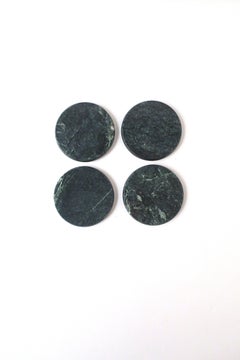 Dark Green Marble Coasters