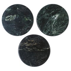 Sottobicchieri in marmo verde scuro